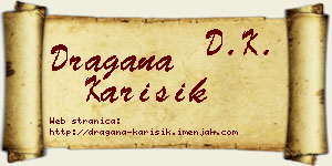 Dragana Karišik vizit kartica